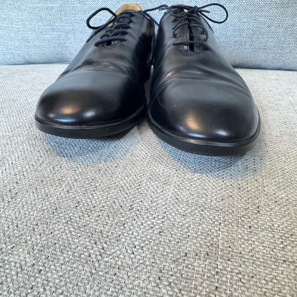 Mezlan Black Leather Oxford Shoes Timeless Formal Style Made in Spain size 10 - Picture 11 of 12